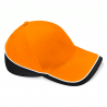 Cap - mod. B171:Orange, 100% cotton, Black, One Size